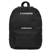 A Complete Unknown..01 16 in Basic Backpack