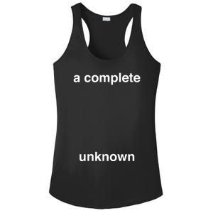 A Complete Unknown..01 Ladies PosiCharge Competitor Racerback Tank