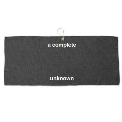 A Complete Unknown..01 Large Microfiber Waffle Golf Towel