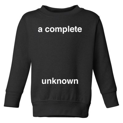 A Complete Unknown..01 Toddler Sweatshirt