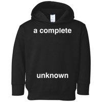 A Complete Unknown..01 Toddler Hoodie