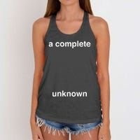 A Complete Unknown..01 Women's Knotted Racerback Tank