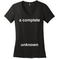 A Complete Unknown..01 Women's V-Neck T-Shirt