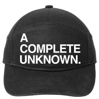A Complete Unknown 7-Panel Snapback Hat