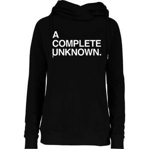 A Complete Unknown Womens Funnel Neck Pullover Hood