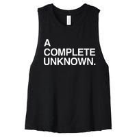 A Complete Unknown Women's Racerback Cropped Tank