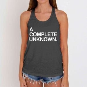 A Complete Unknown Women's Knotted Racerback Tank