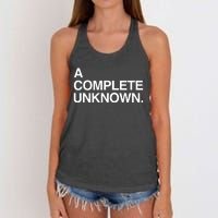 A Complete Unknown Women's Knotted Racerback Tank