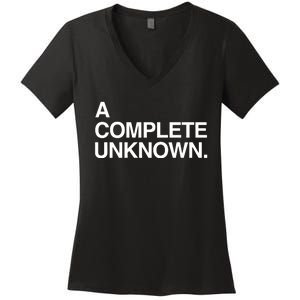 A Complete Unknown Women's V-Neck T-Shirt