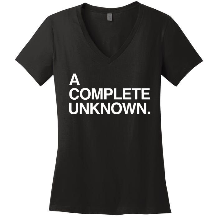 A Complete Unknown Women's V-Neck T-Shirt