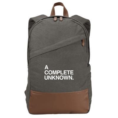 A Complete Unknown Cotton Canvas Backpack