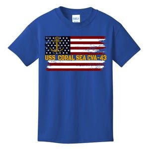 Aircraft Carrier Uss Hornet Cvs 12 Veterans Day FatherS Day Kids T-Shirt