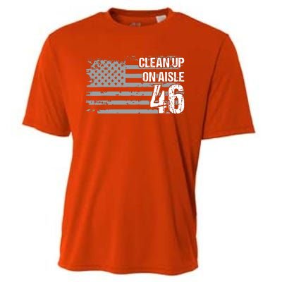 Antibiden Clean Up On Aisle 46 Impeach Biden Cooling Performance Crew T-Shirt