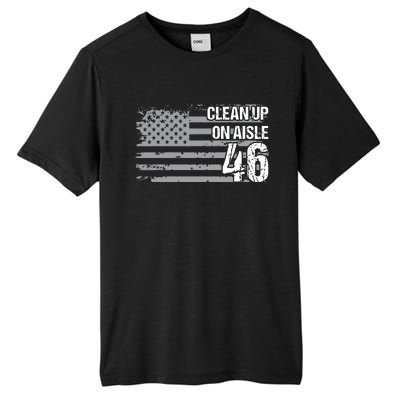 Antibiden Clean Up On Aisle 46 Impeach Biden Tall Fusion ChromaSoft Performance T-Shirt