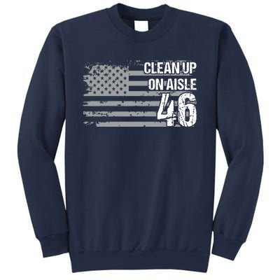 Antibiden Clean Up On Aisle 46 Impeach Biden Sweatshirt