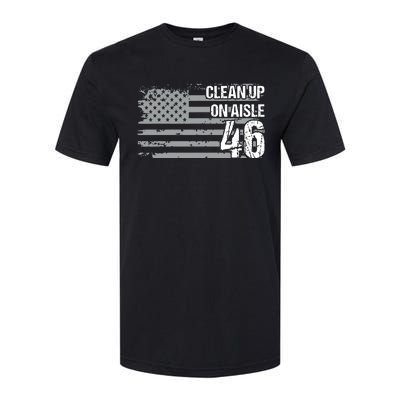 Antibiden Clean Up On Aisle 46 Impeach Biden Softstyle CVC T-Shirt