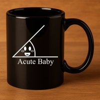 Acute Baby Funny Math 11oz C Handle Ceramic Mug