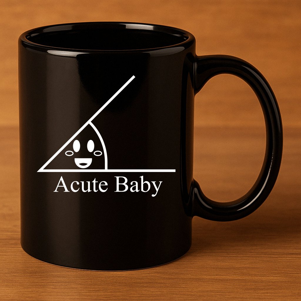 Acute Baby Funny Math 11oz C Handle Ceramic Mug