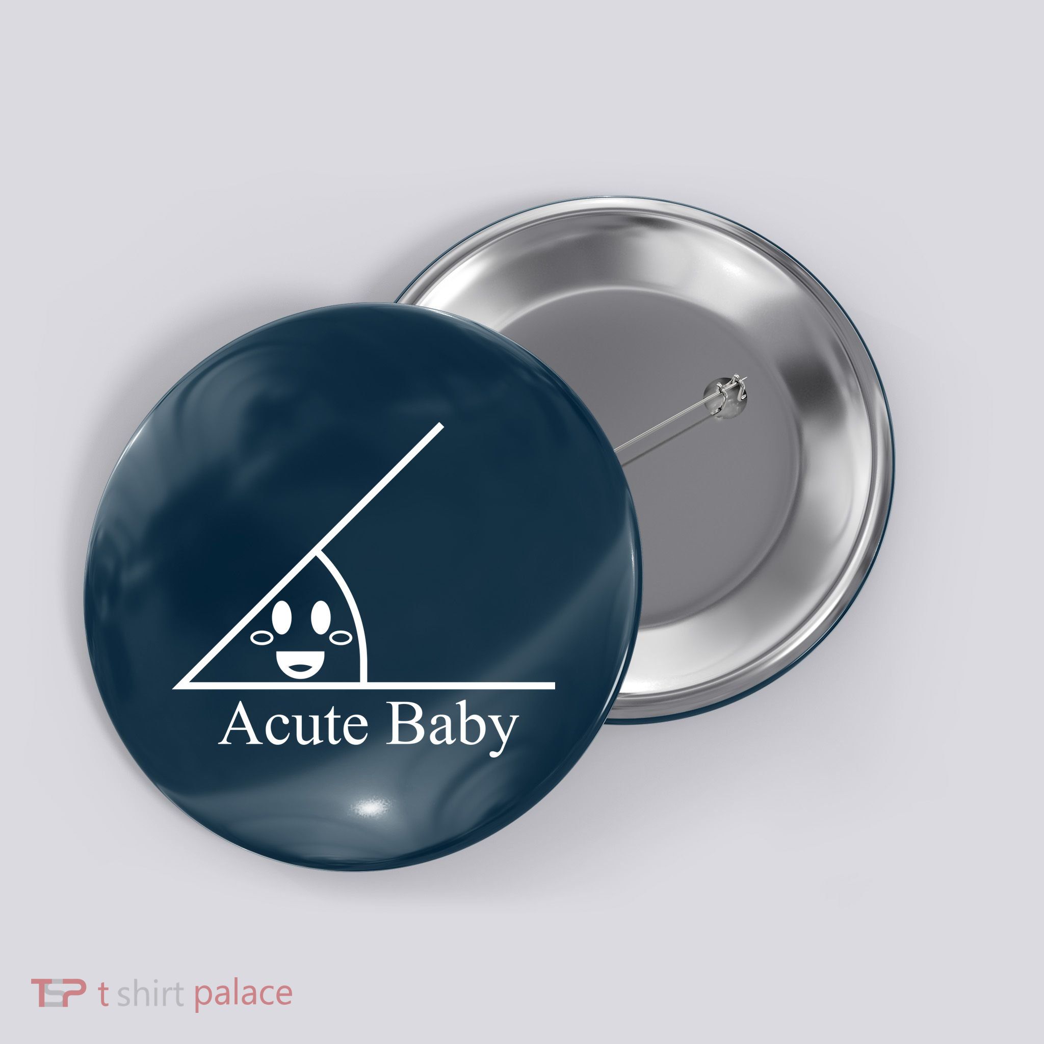 Acute Baby Funny Math Button