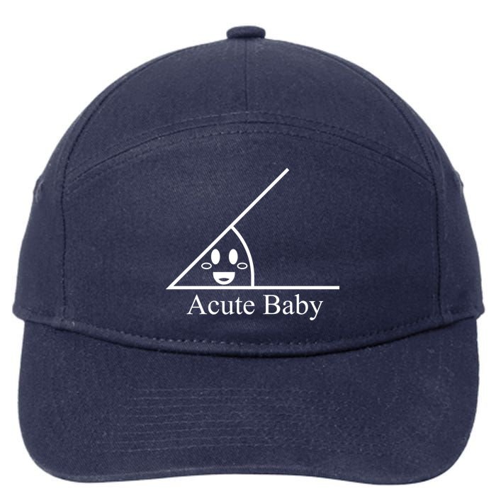 Acute Baby Funny Math 7-Panel Snapback Hat