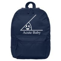 Acute Baby Funny Math 16 in Basic Backpack
