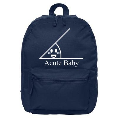 Acute Baby Funny Math 16 in Basic Backpack