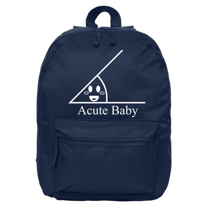 Acute Baby Funny Math 16 in Basic Backpack