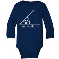 Acute Baby Funny Math Baby Long Sleeve Bodysuit