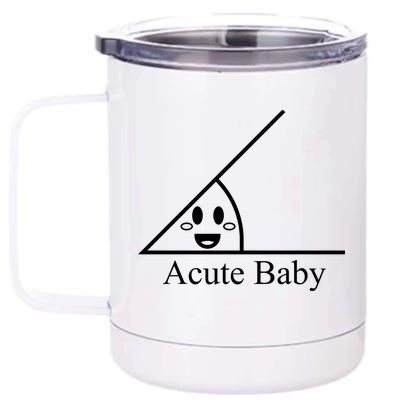 Acute Baby Funny Math 12 oz Stainless Steel Tumbler Cup