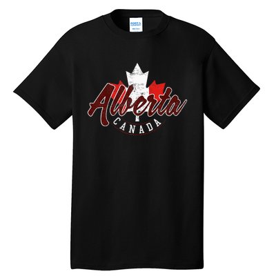 Alberta Canada Vintage Canadian Province Tall T-Shirt