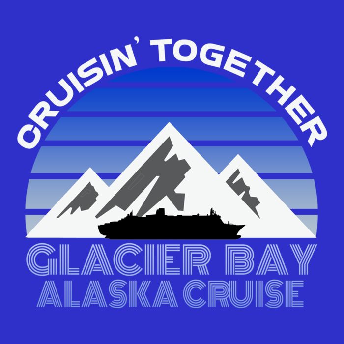 Alaska Cruise Vacation Glacier Bay Cruisin Together Souvenir Funny Gift 16 in Basic Backpack