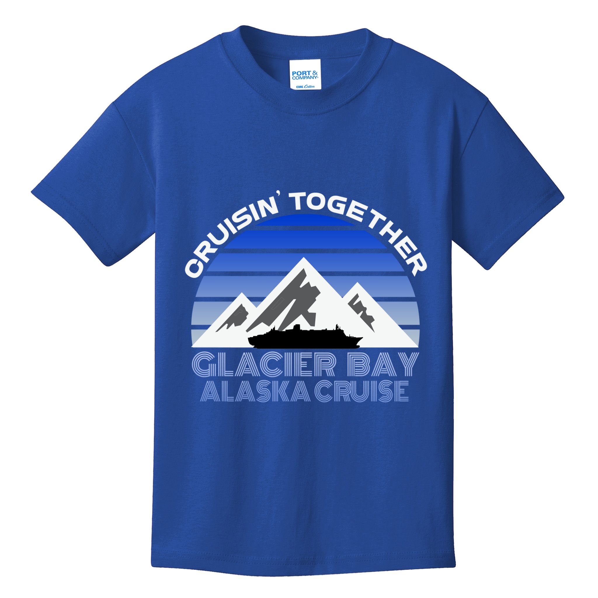 Alaska Cruise Vacation Glacier Bay Cruisin Together Souvenir Funny Gift Kids T-Shirt