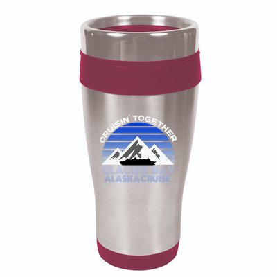 Alaska Cruise Vacation Glacier Bay Cruisin Together Souvenir Funny Gift 16oz Travel Tumbler