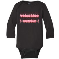 Auntie Cute Valentines For Aunt Baby Long Sleeve Bodysuit