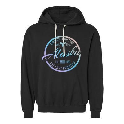 Alaska Cruise Vacation Cruisin Together Great For Groups Meaningful Gift Garment-Dyed Fleece Hoodie