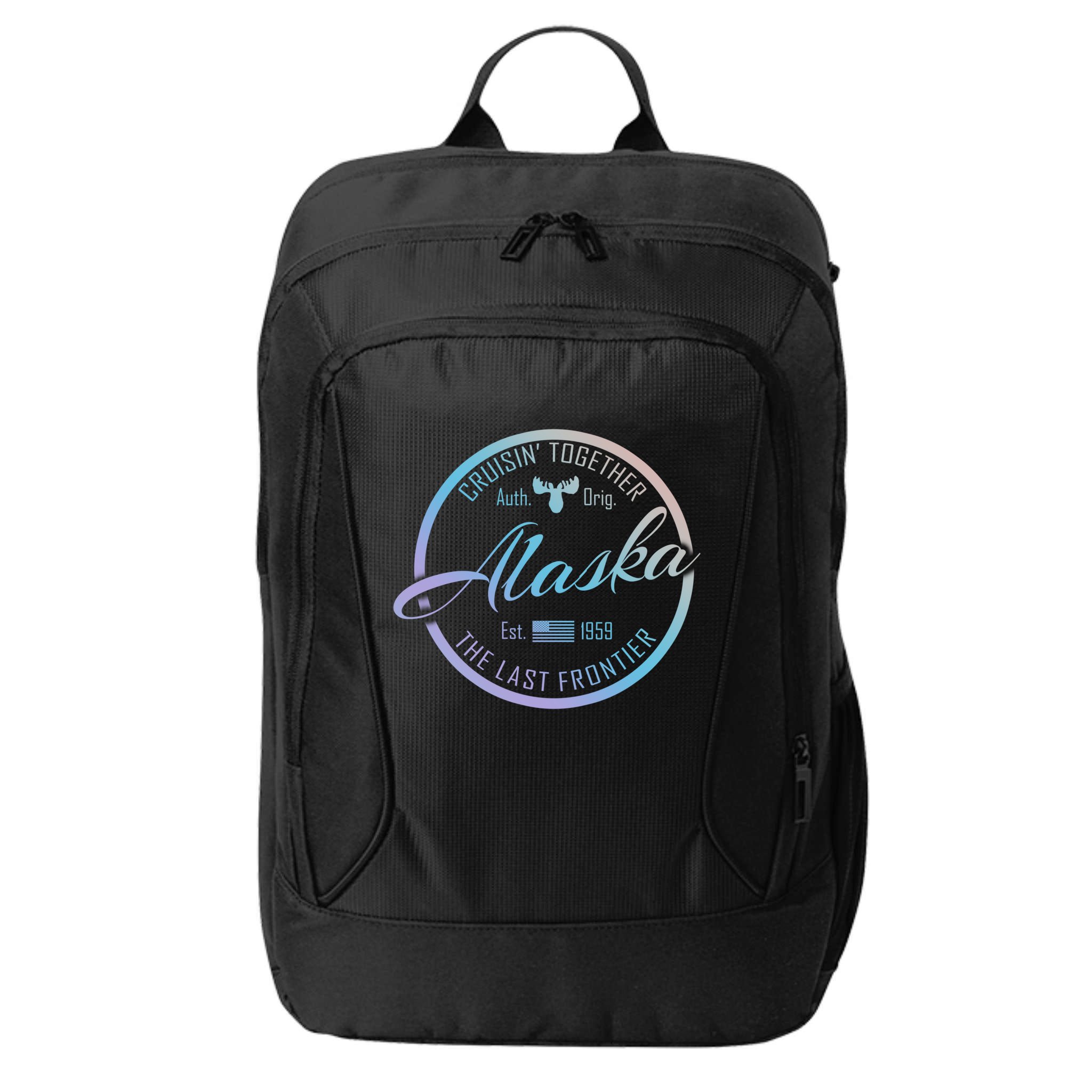Alaska Cruise Vacation Cruisin Together Great For Groups Meaningful Gift City Backpack