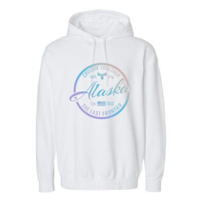 Alaska Cruise Vacation Cruisin Together Great For Groups Meaningful Gift Garment-Dyed Fleece Hoodie