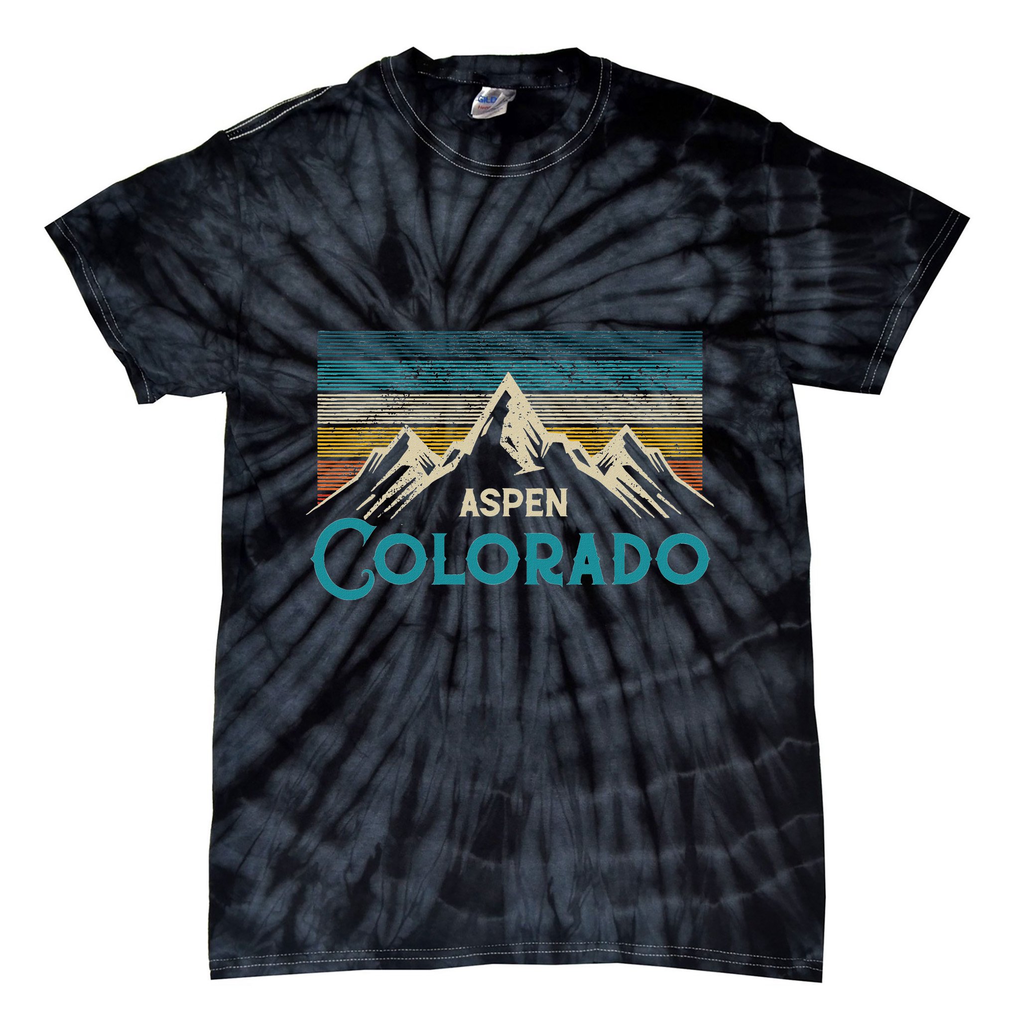 Aspen Colorado Vintage Tie-Dye T-Shirt