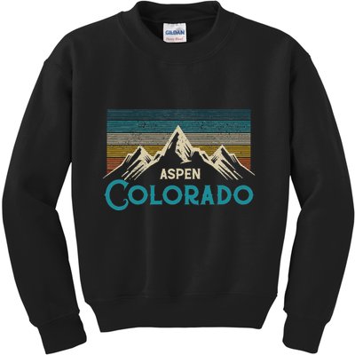 Aspen Colorado Vintage Kids Sweatshirt