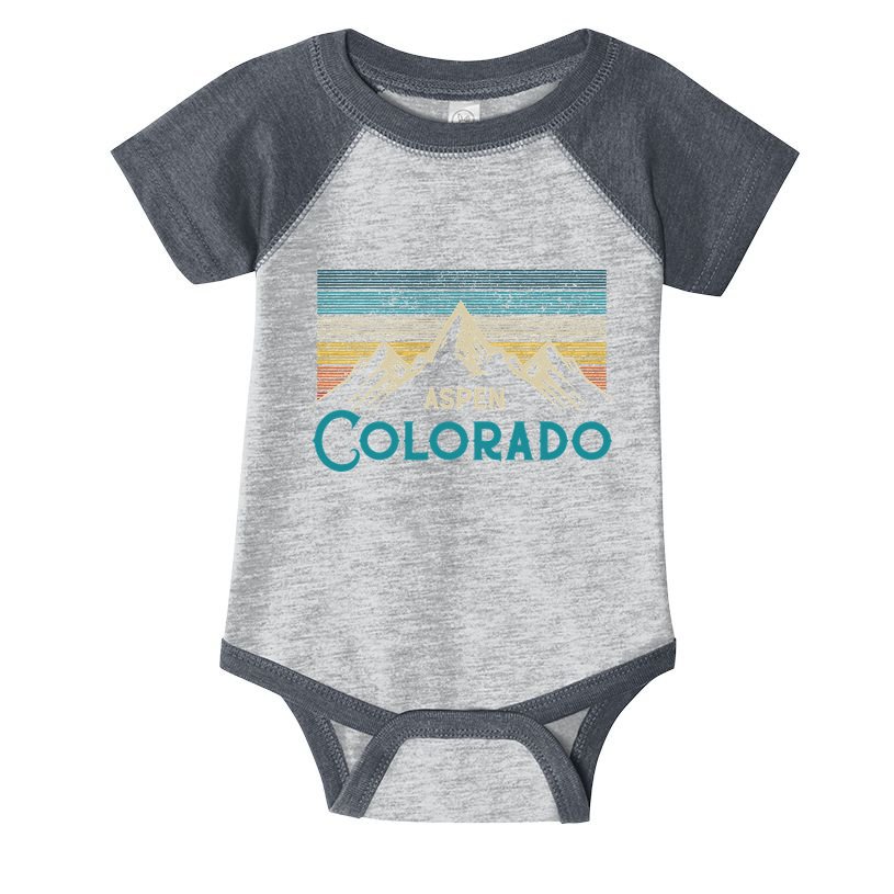 Aspen Colorado Vintage Infant Baby Jersey Bodysuit