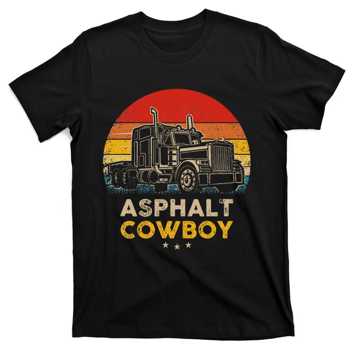 Asphalt Cowboy Vintage Trucker Retro Style T-Shirt