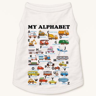 Alphabet Construction Vehicles Abc Learning Teaching Doggie Tank