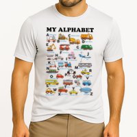 Alphabet Construction Vehicles Abc Learning Teaching Performance Shirt