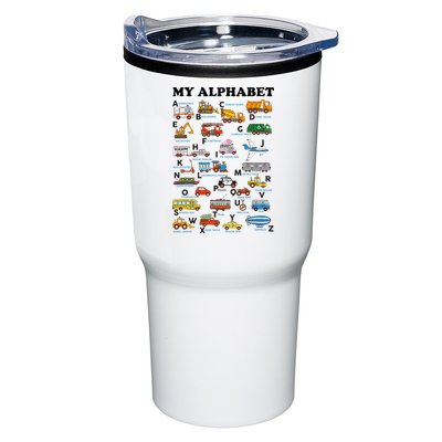 Alphabet Construction Vehicles Abc Learning Teaching Tumbler