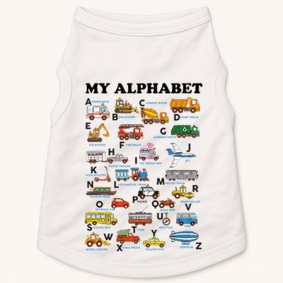 Alphabet Construction Vehicles Abc Learning Teaching Doggie Tank