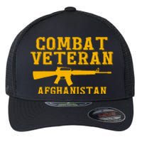 Afghanistan Combat Veteran Proud Flexfit Unipanel Trucker Cap