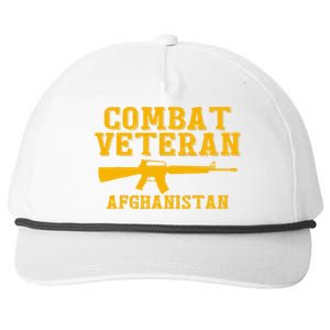 Afghanistan Combat Veteran Proud Snapback Five-Panel Rope Hat