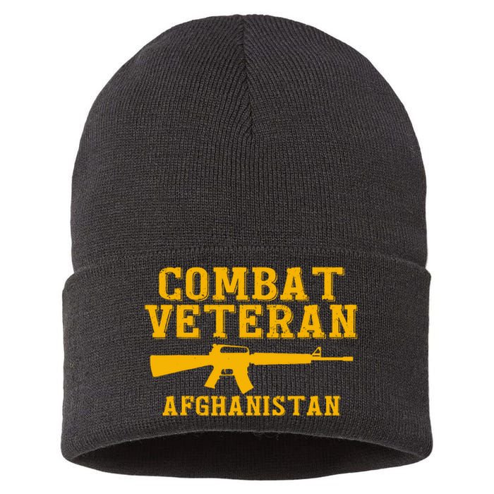 Afghanistan Combat Veteran Proud Sustainable Knit Beanie