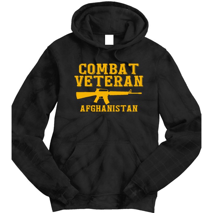 Afghanistan Combat Veteran Proud Tie Dye Hoodie