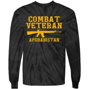 Afghanistan Combat Veteran Proud Tie-Dye Long Sleeve Shirt